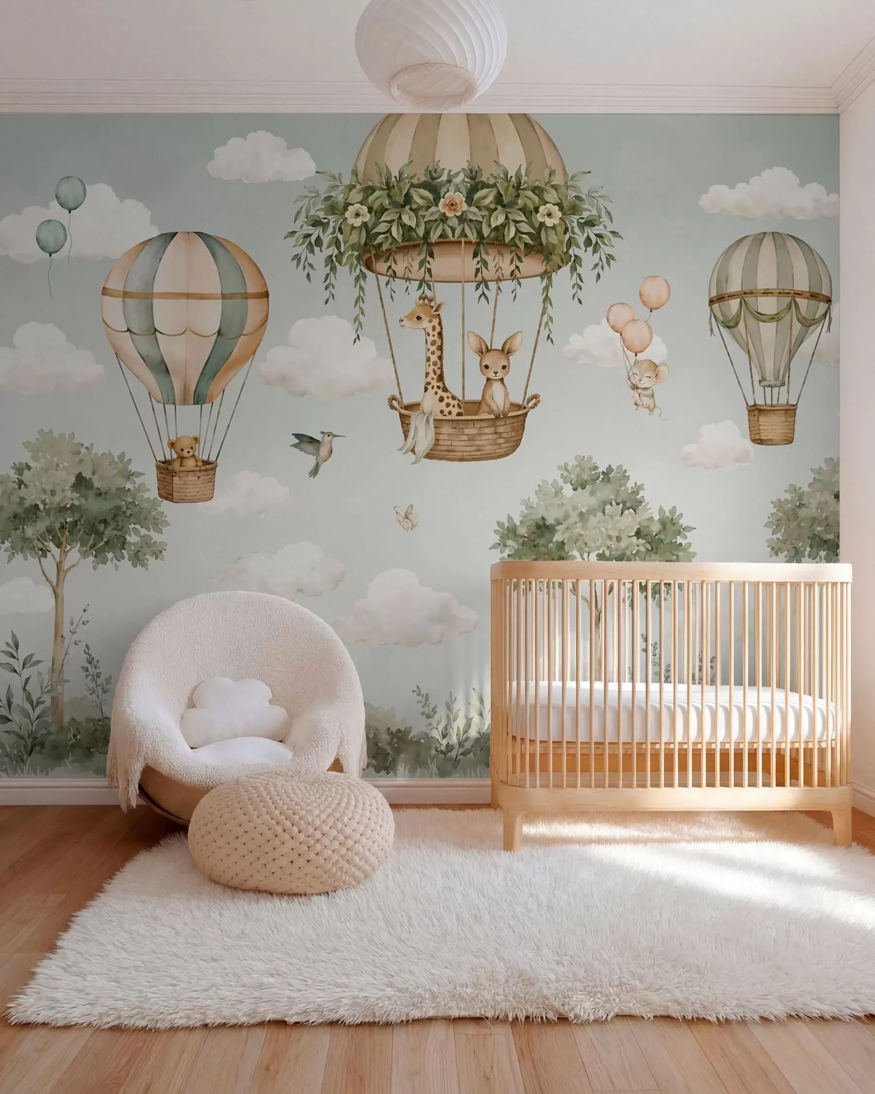 murales de pared Aventuras en globo w05738