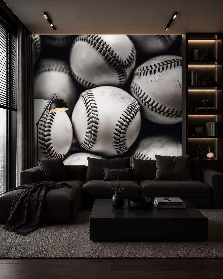 murales de pared Pelotas de béisbol w09966