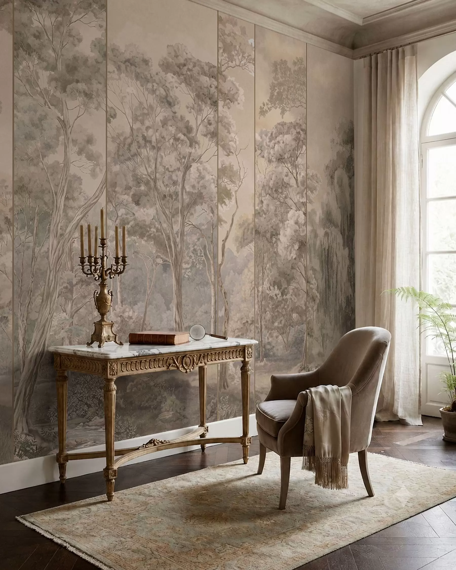 murales de pared Bosque vintage w05811
