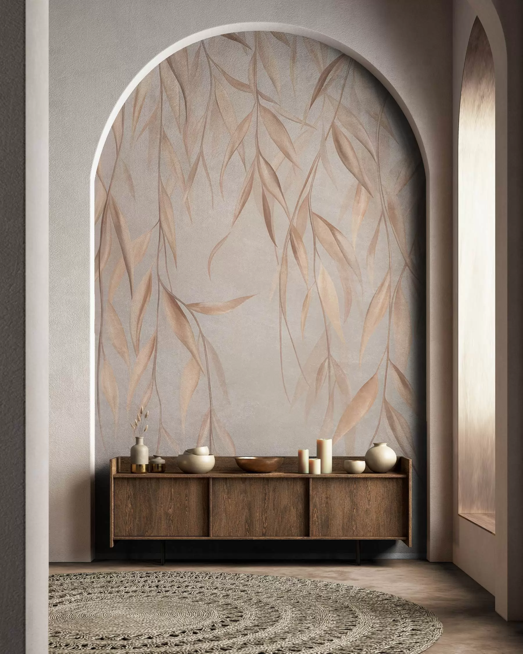 murales de pared Sauce color arena w09980