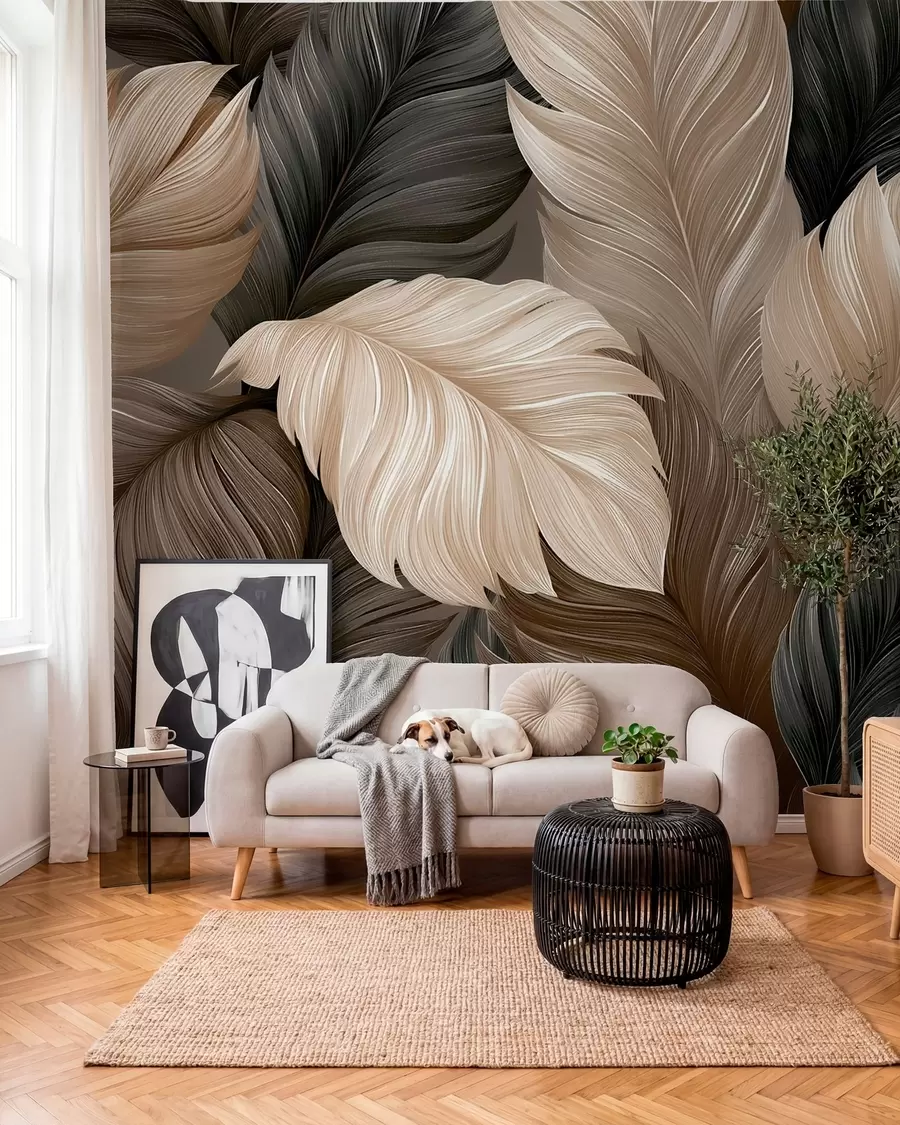 murales de pared Plumas w05767