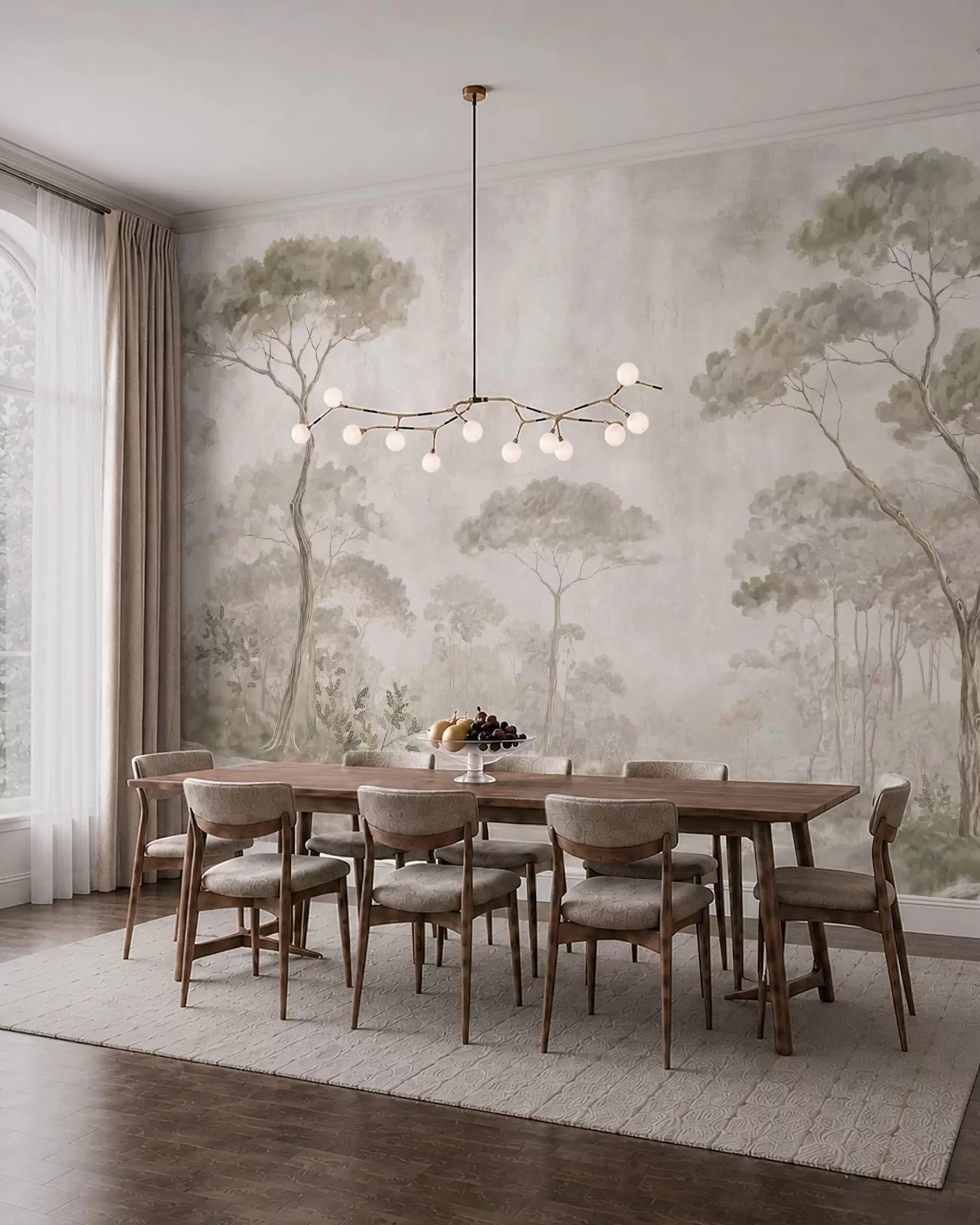 murales de pared Reflejo del bosque w05817