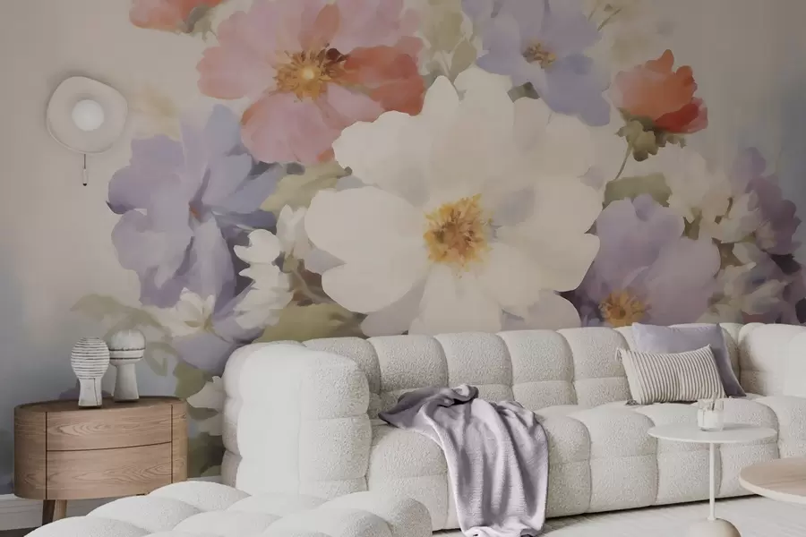 murales de pared flores abstractas w05850