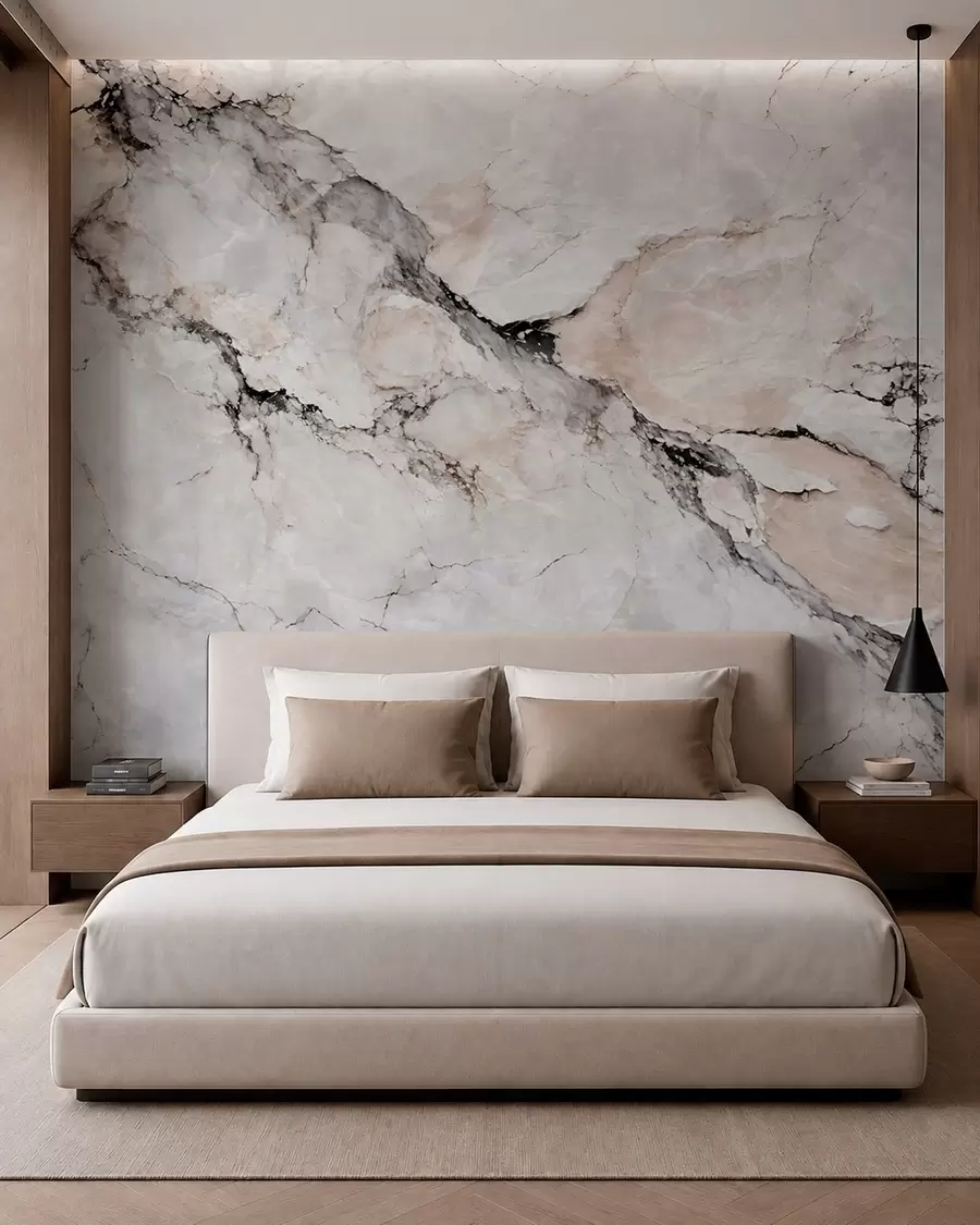 murales de pared Vetas de mármol w05884