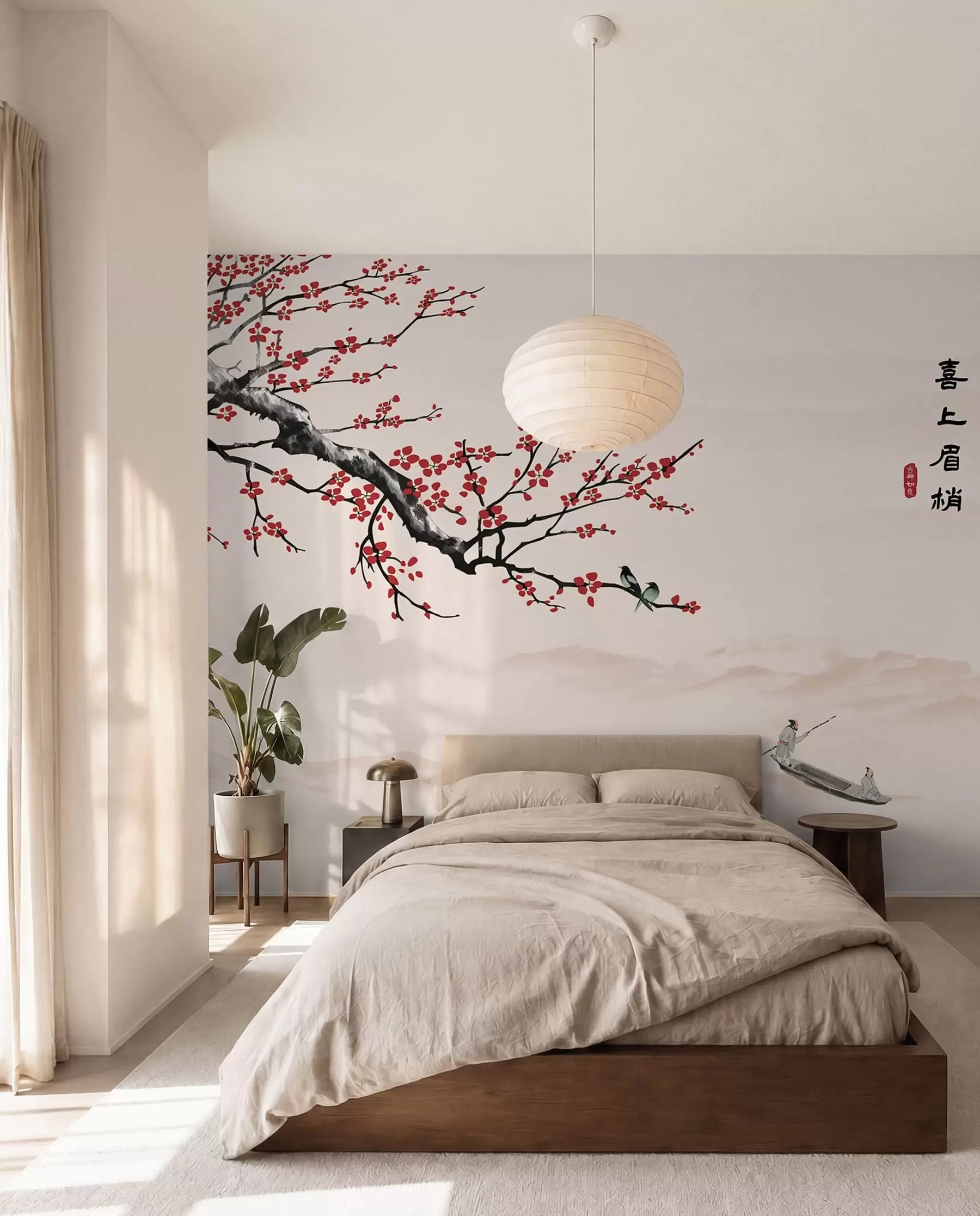 murales de pared Vertebrado, cielo y barco u40186