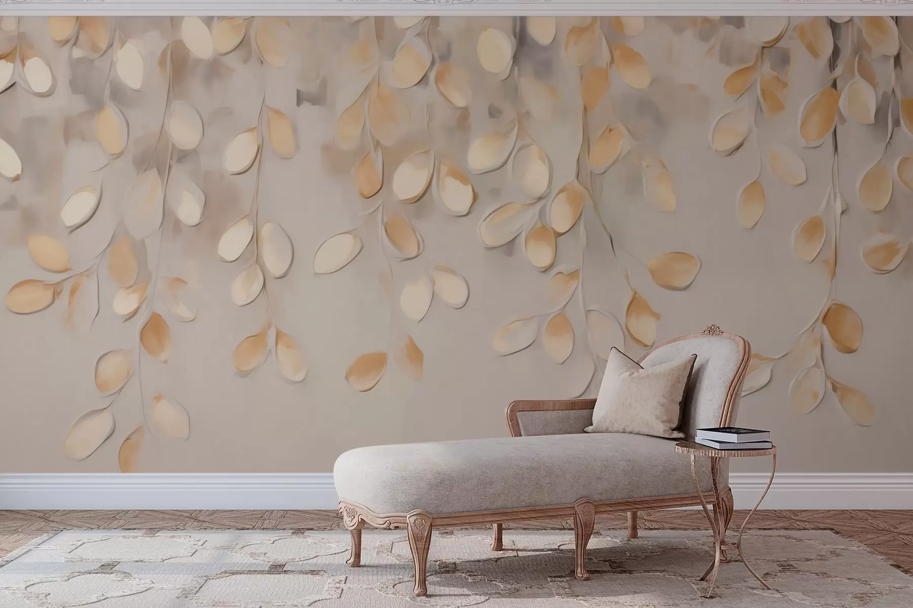 murales de pared Hojas colgantes abstractas w05900