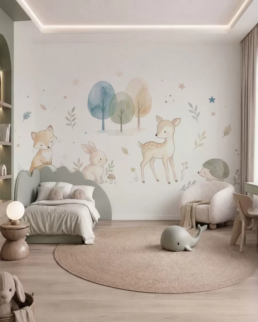 murales de pared Encuentro en el bosque w10068