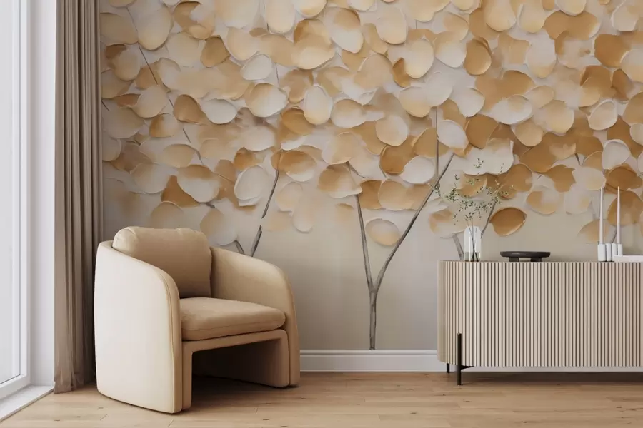 murales de pared Árboles estilizados, imitación de un cuadro w05942