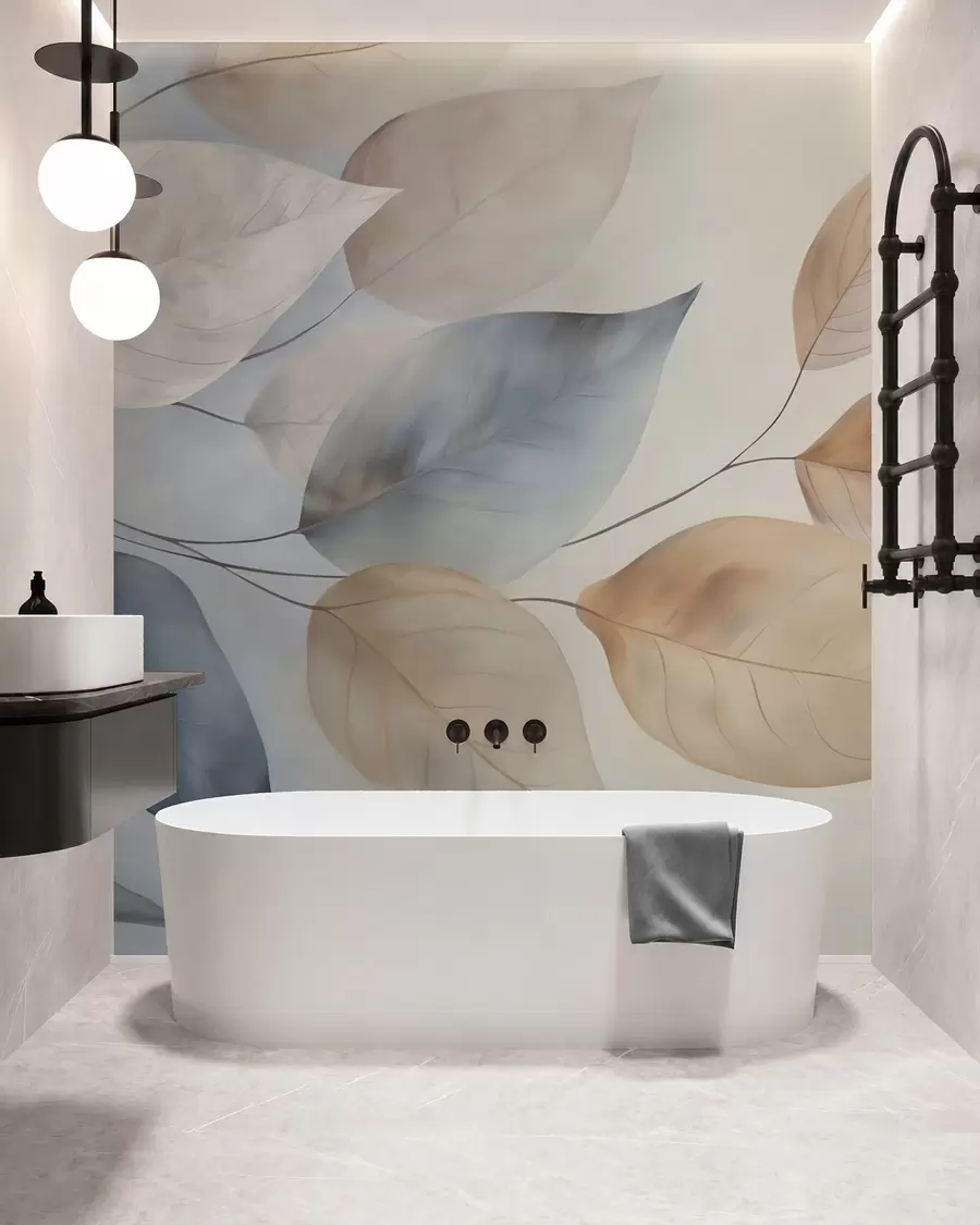 murales de pared Hojas abstractas w05946
