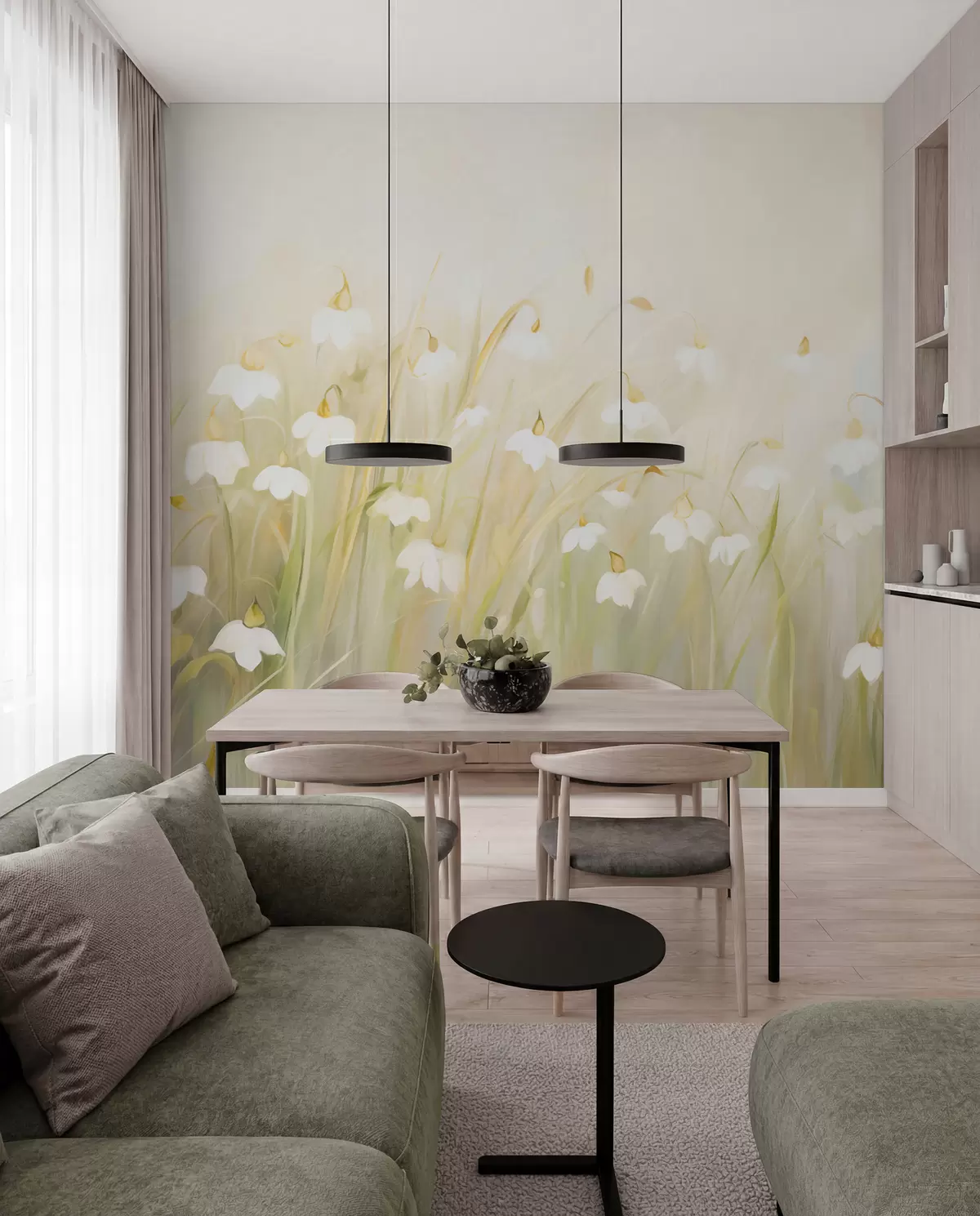 murales de pared Flores silvestres w05830