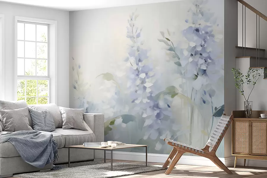 murales de pared flores abstractas w05995