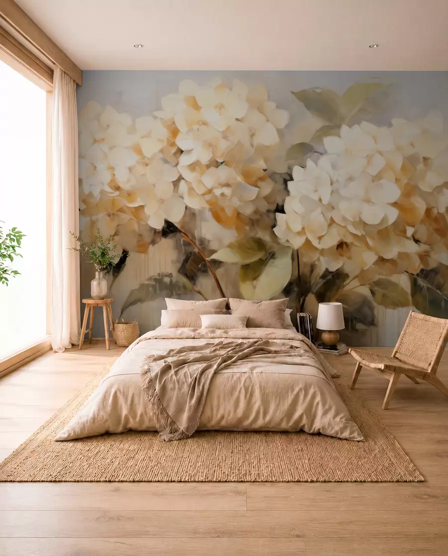 murales de pared Hortensias w06003