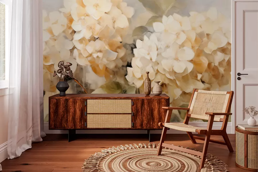 murales de pared Hortensias w06003