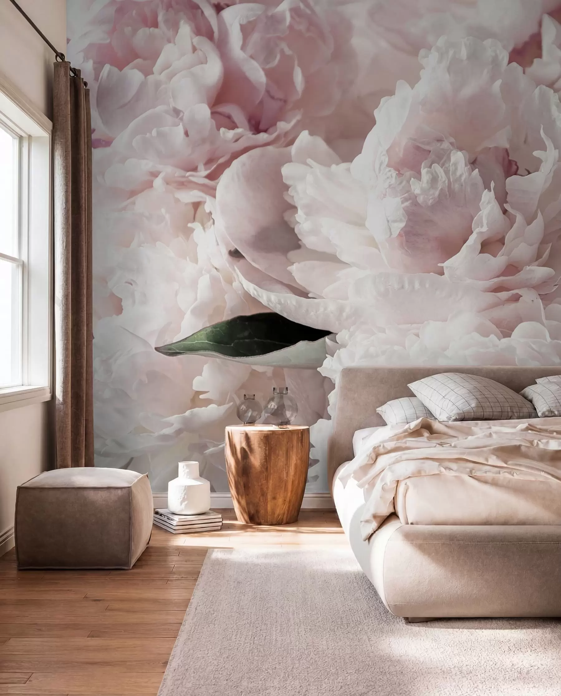 murales de pared Nube de peonías rosas u59600