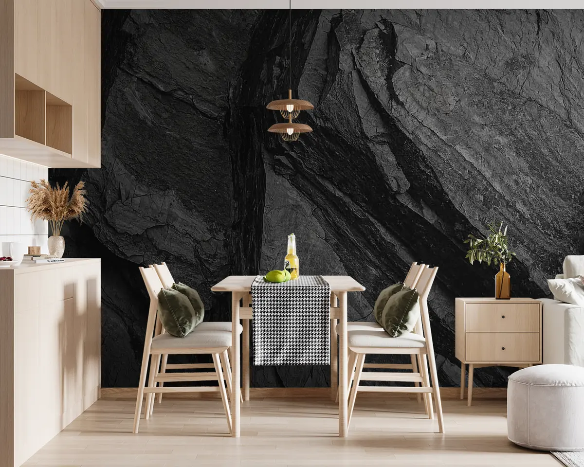 murales de pared Marrón, madera y roca madre u33043