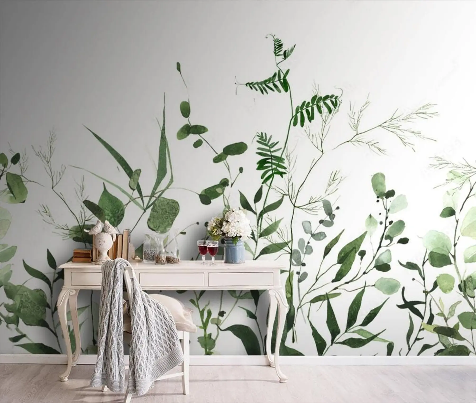 murales de pared Ramas salvajes verdes u72395