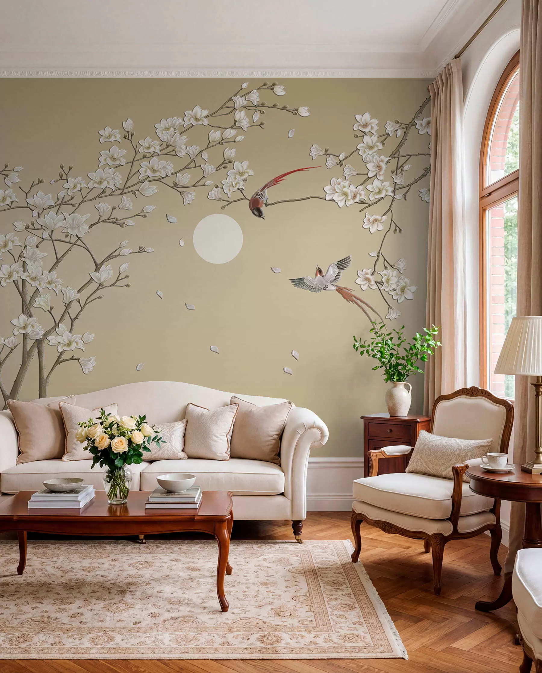 murales de pared Pájaros al estilo chino u72938