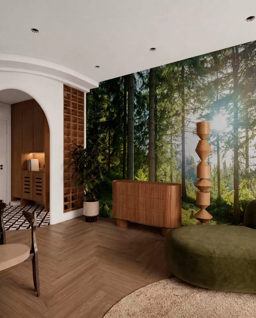murales de pared Montañas Carkonoshe en Polonia u80015