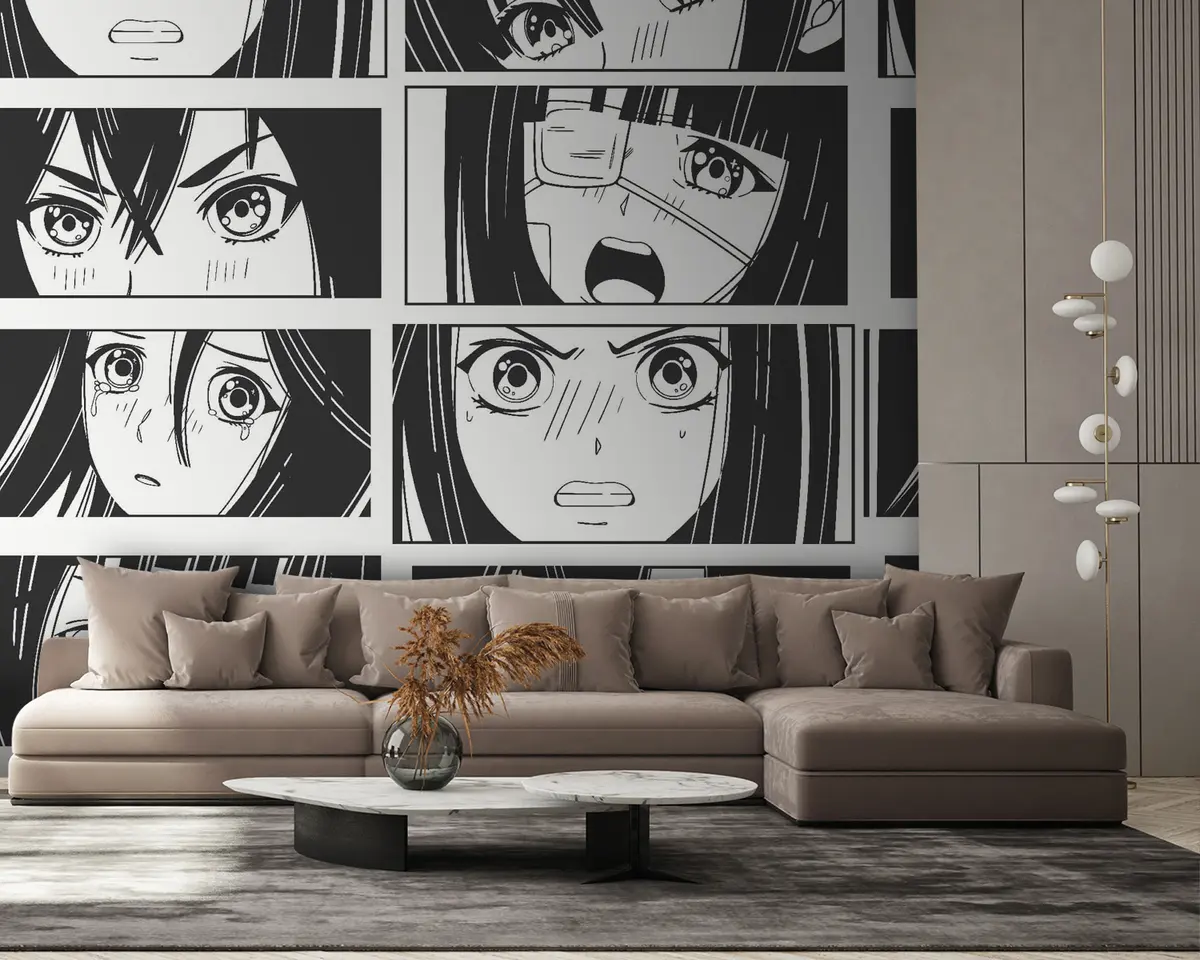 murales de pared Pelo, nariz y frente u25836