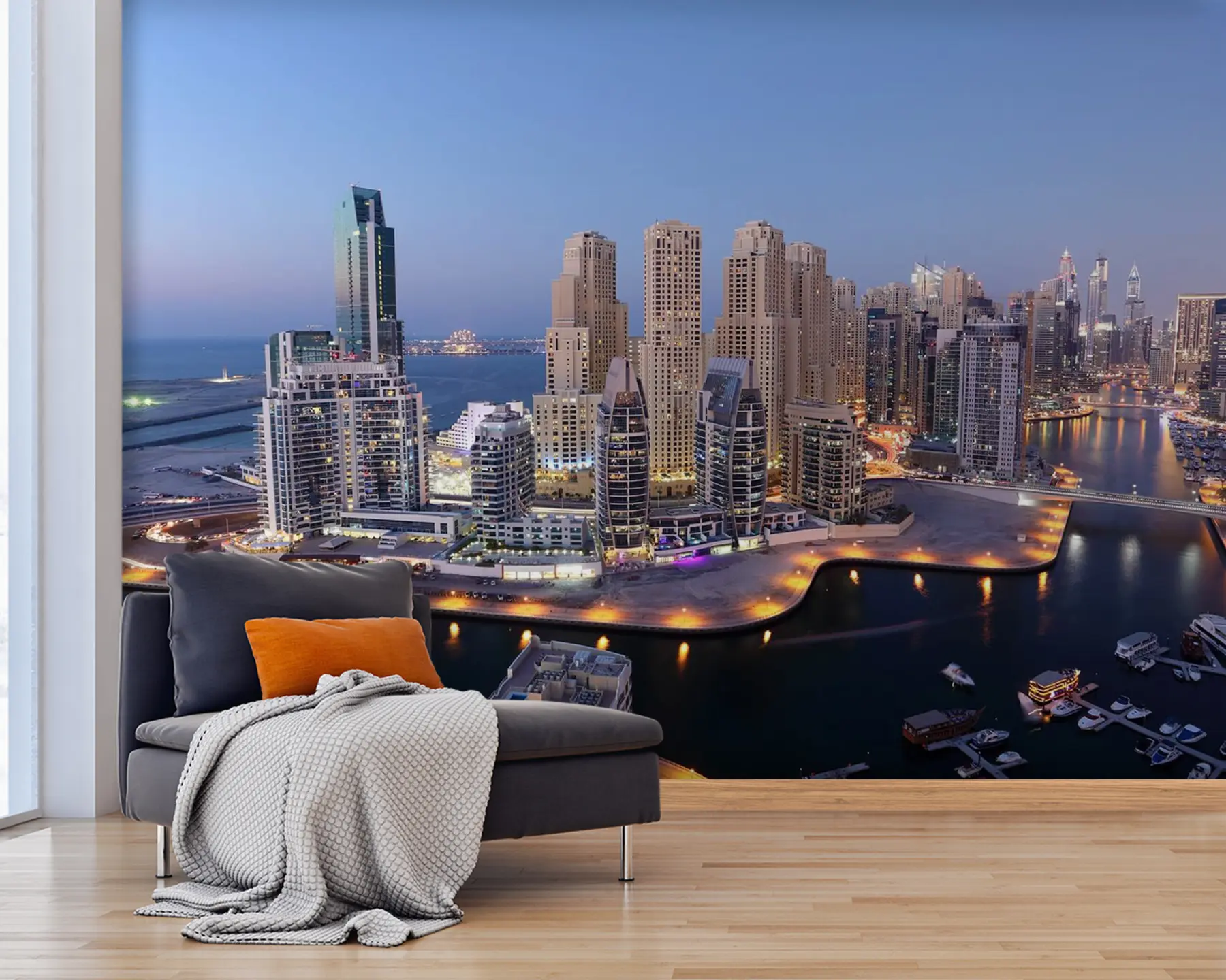 murales de pared Puertos de la metrópolis u68337