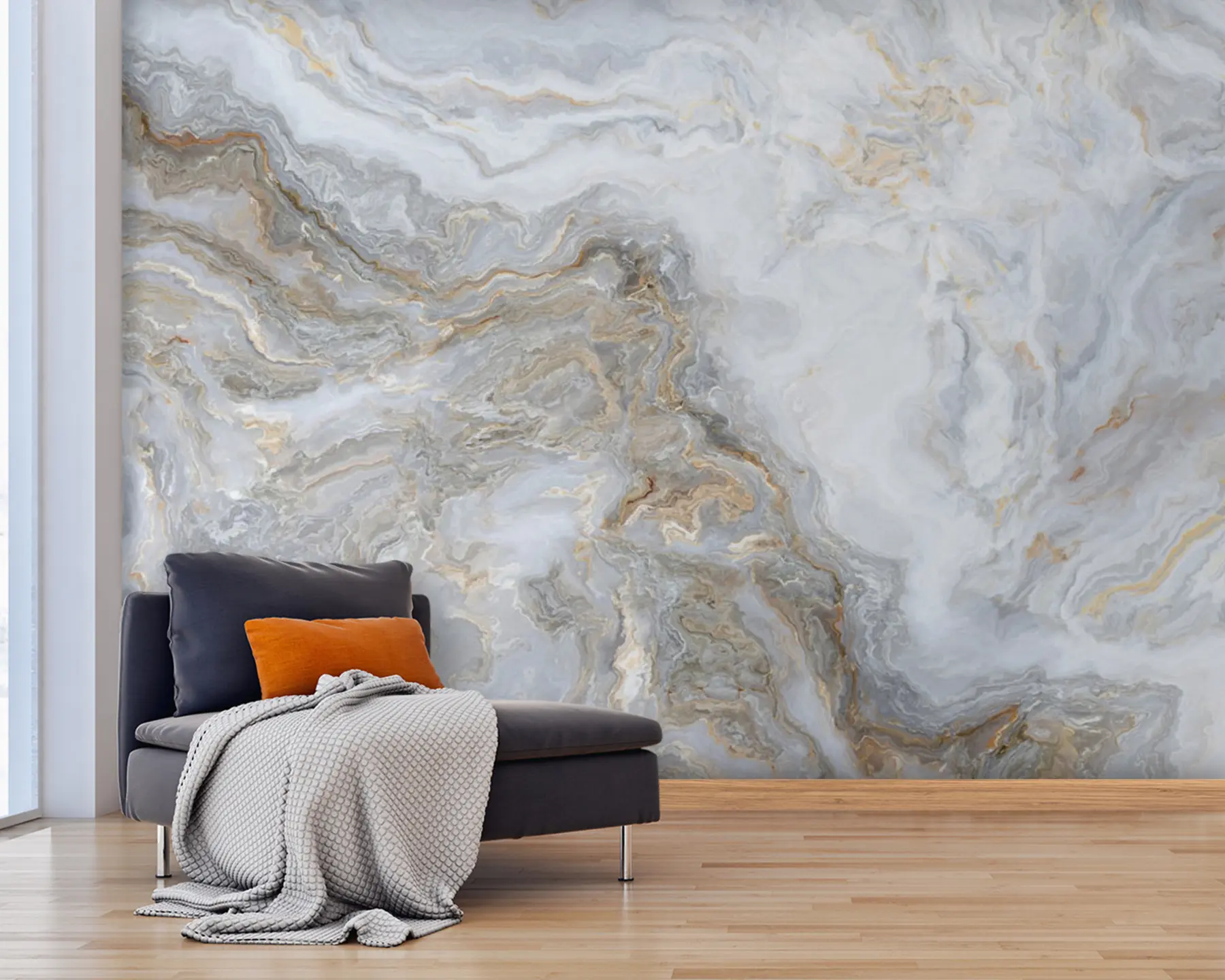 murales de pared Agua, textil y fluido u93422