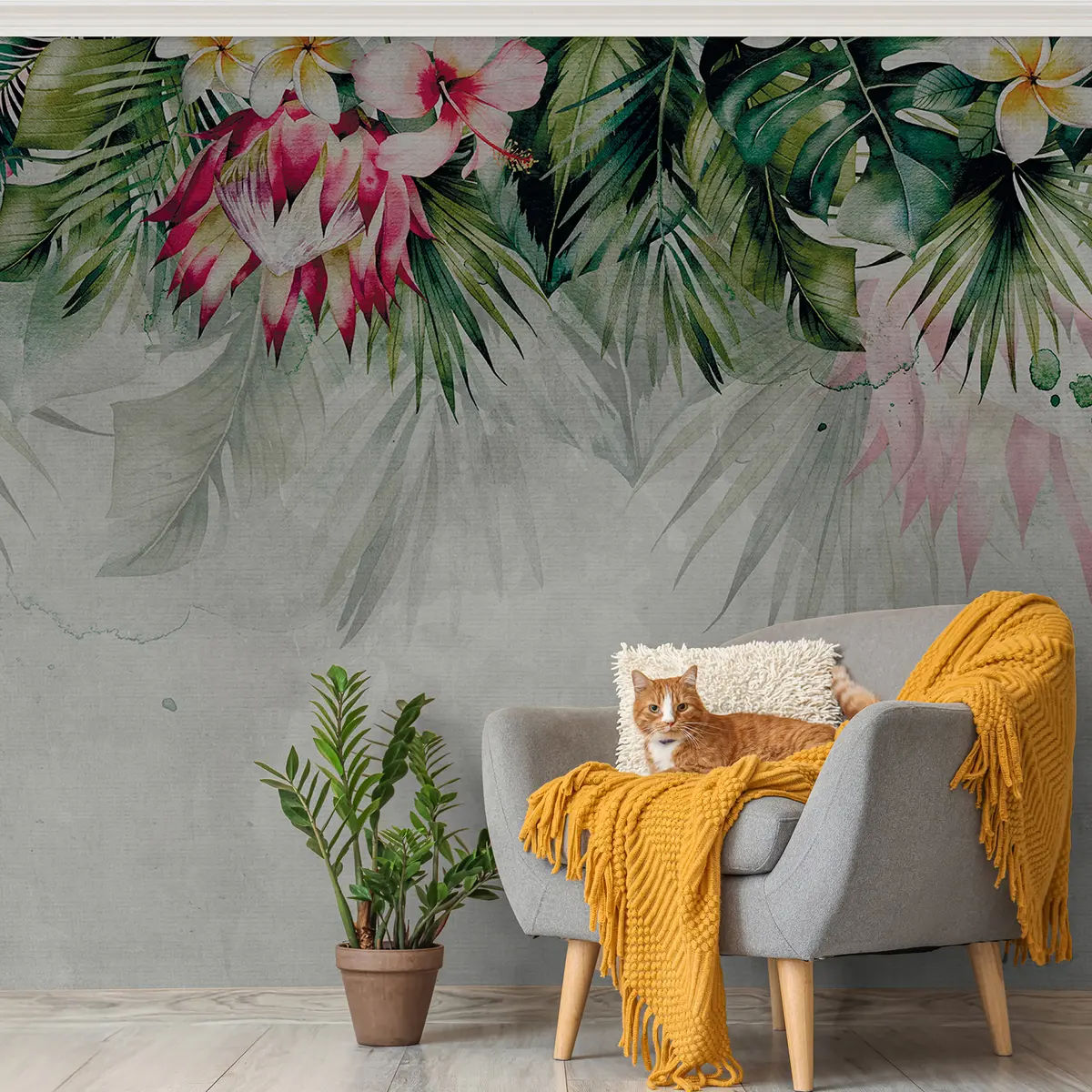 murales de pared Flores tropicales u93704