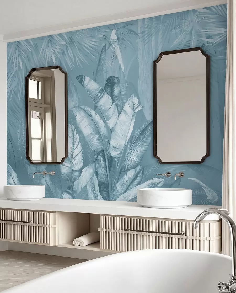 murales de pared Trópicos en azul hielo u50468v3