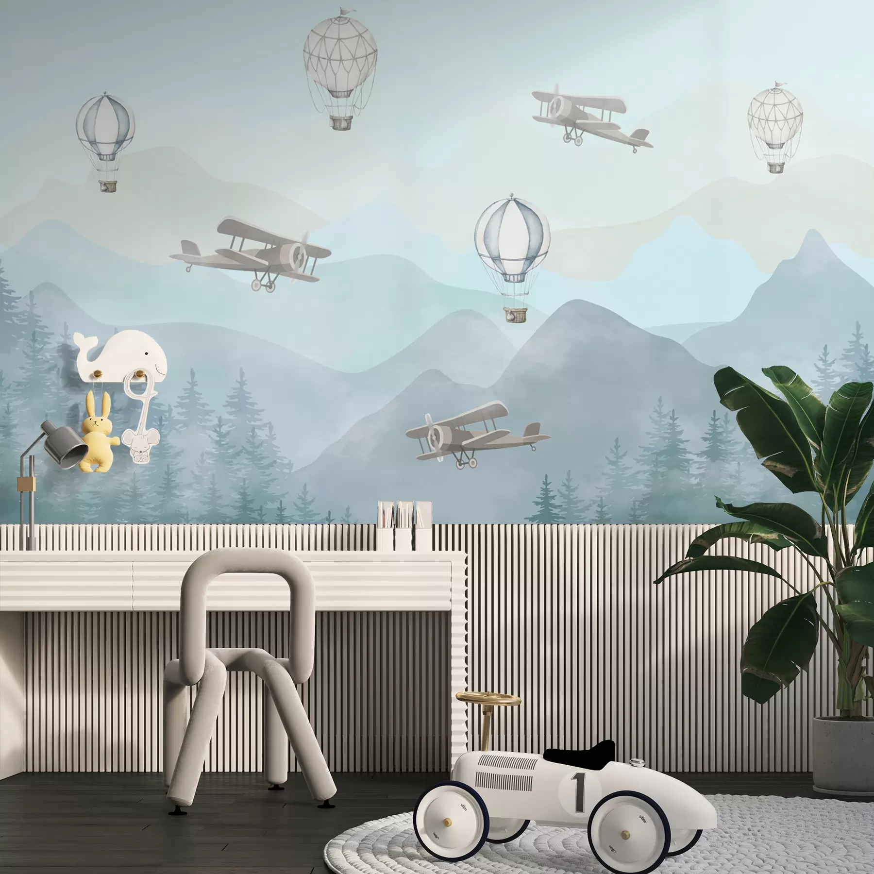 murales de pared Pequeños viajeros del cielo u74226