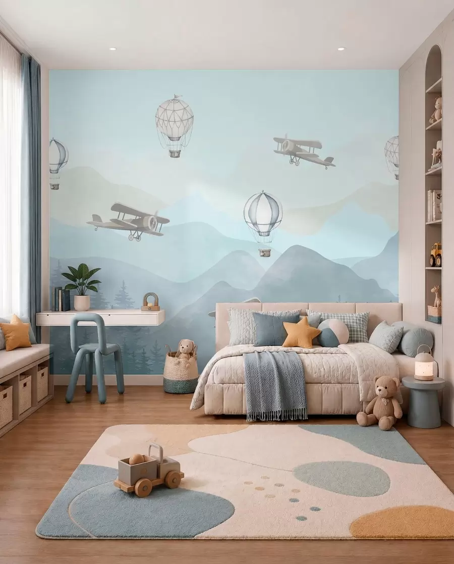murales de pared Pequeños viajeros del cielo u74226