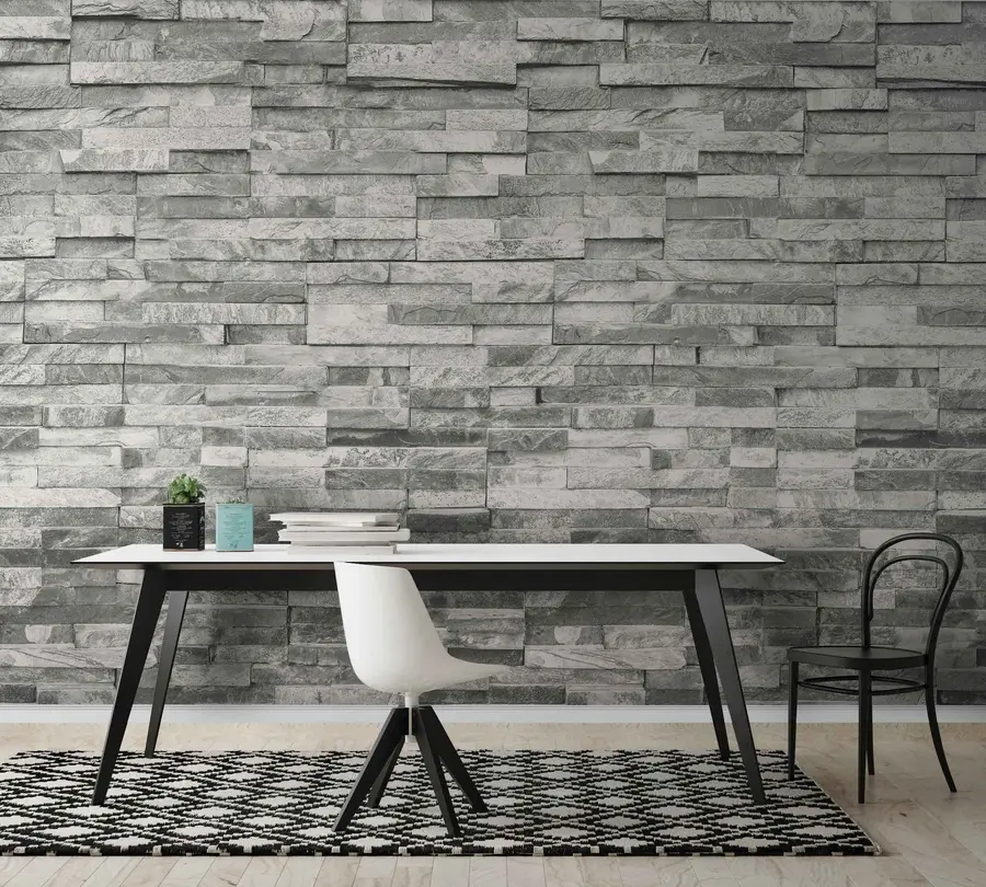 murales de pared Gris de ladrillo u74255