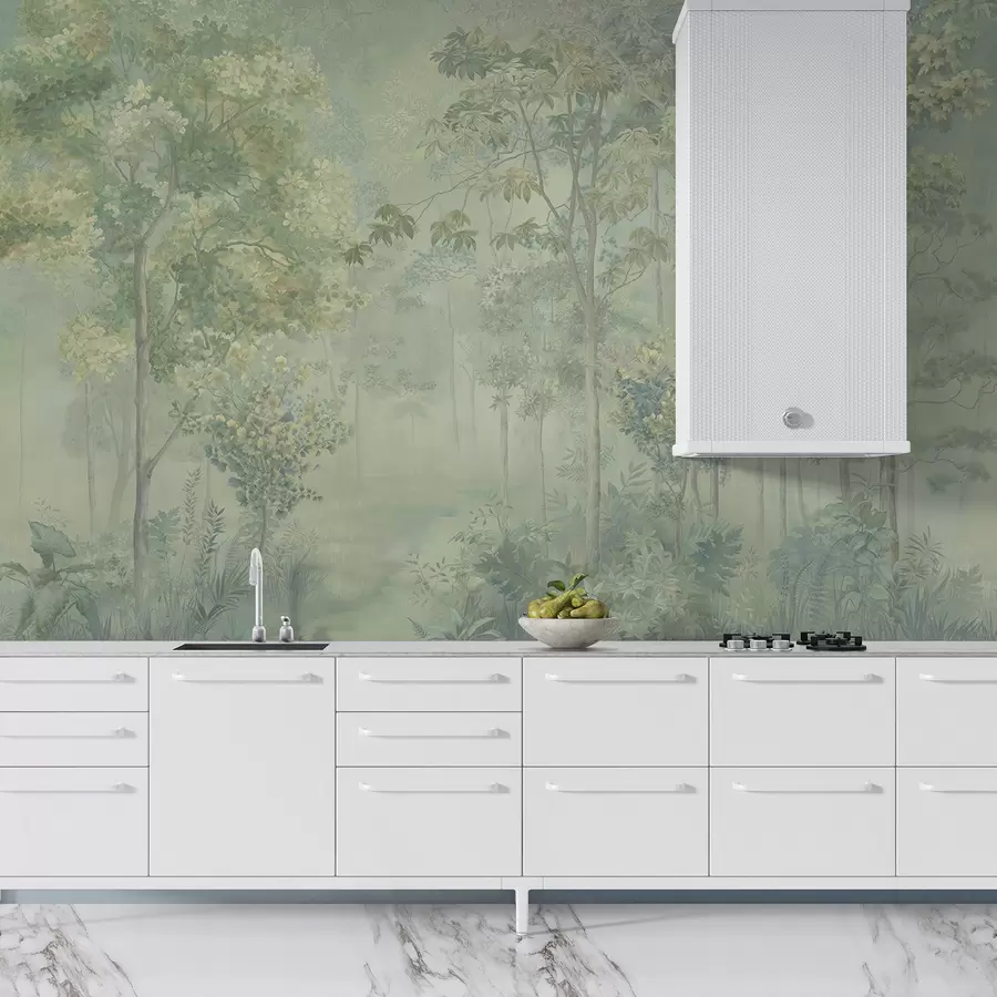 murales de pared Paisaje natural, ramita y pintura u78448v1