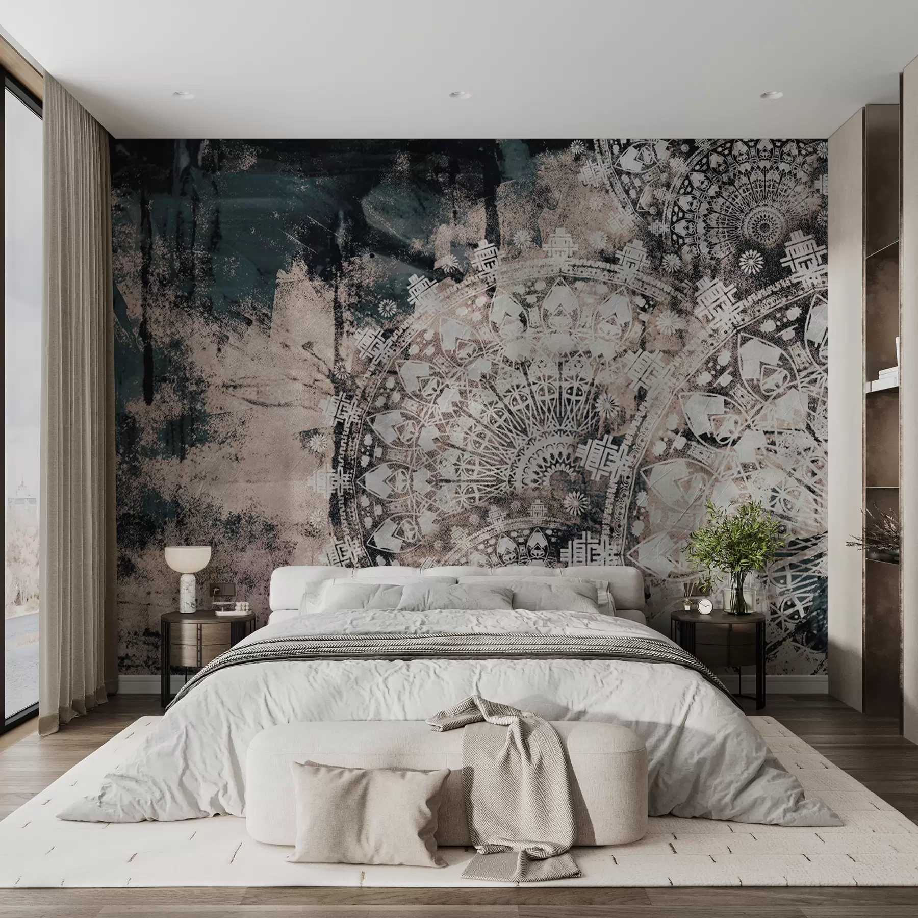 murales de pared Mandala vintage u93958