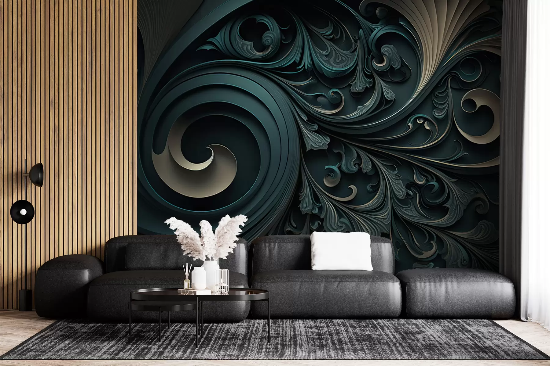 murales de pared Fondo diseñado con formas geométricas u74823