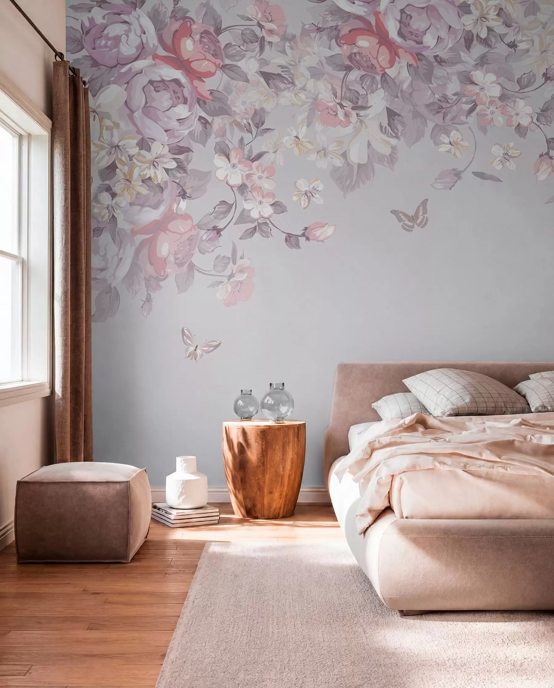 murales de pared Arco de flores lilas u94295