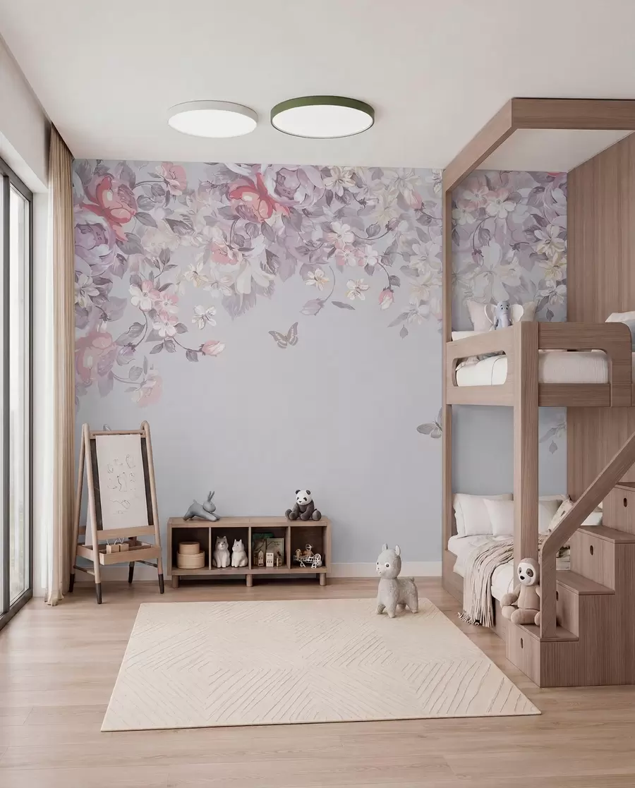 murales de pared Arco de flores lilas u94295