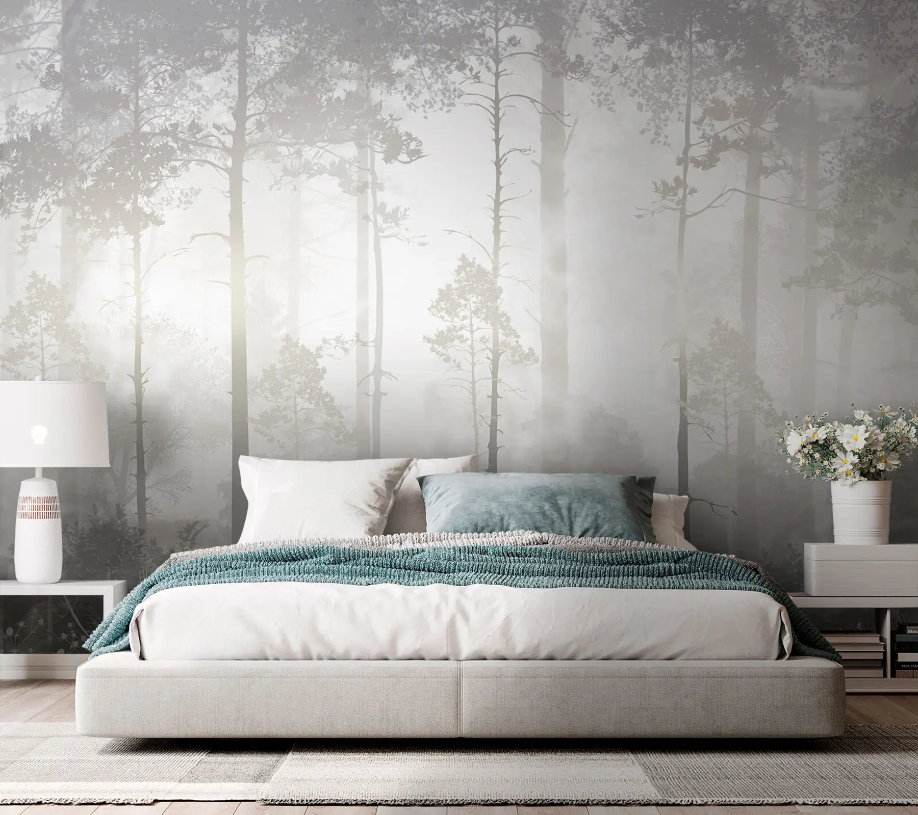 murales de pared Bosque en la niebla u94439