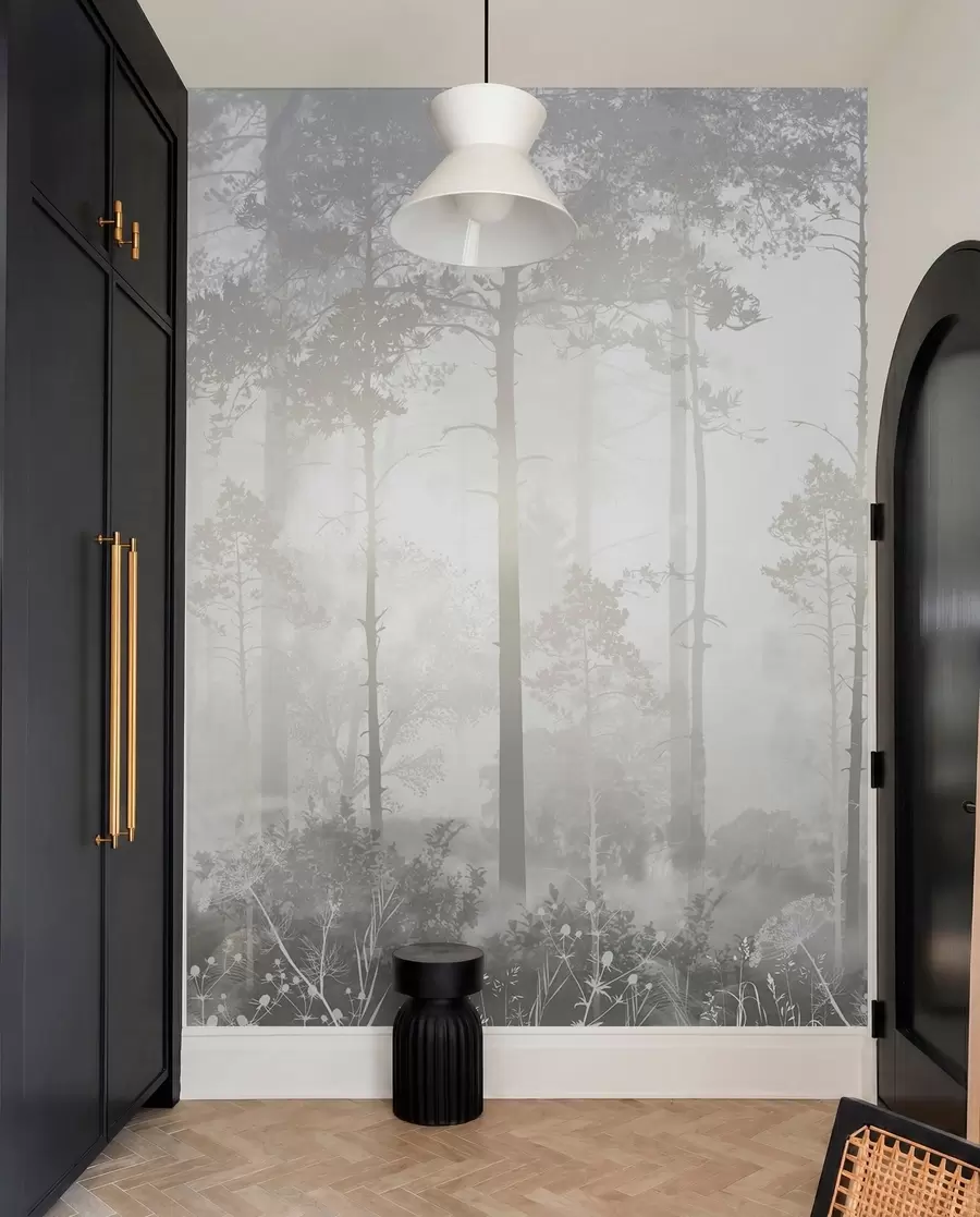 murales de pared Bosque color perla u94439