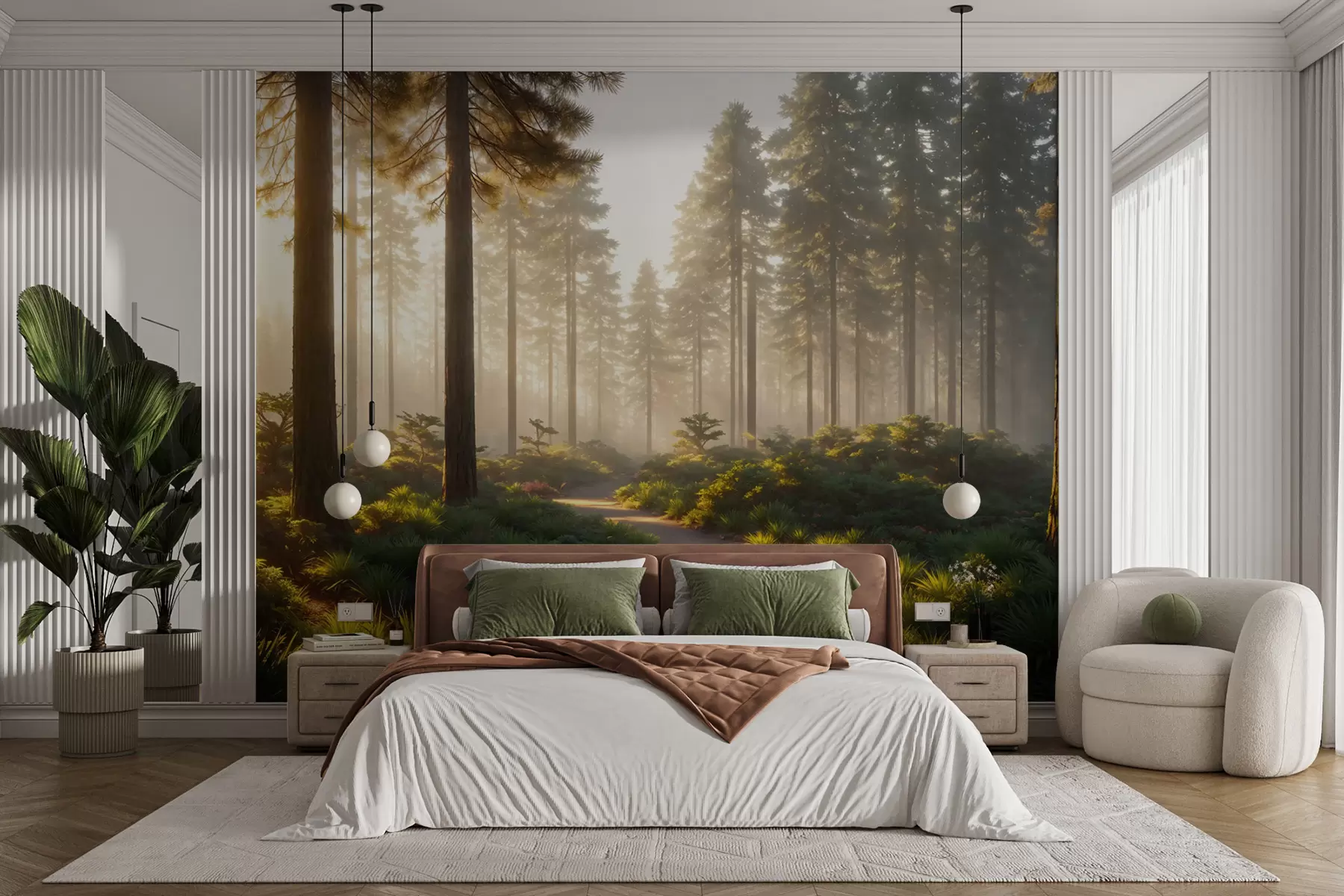 murales de pared Camino del bosque u94531