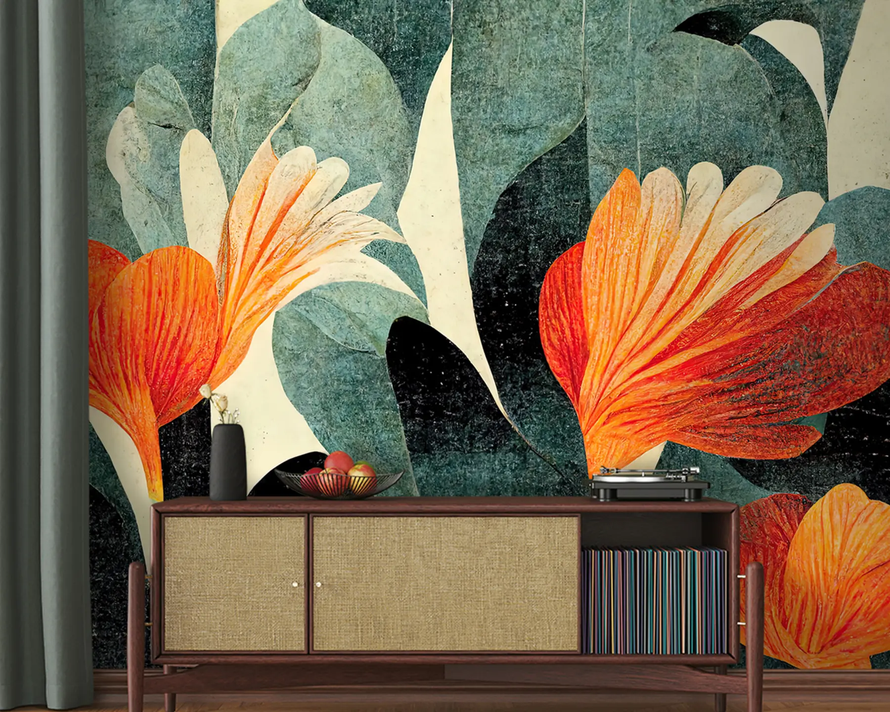 murales de pared Arte abstracto en estilo grunge u74278