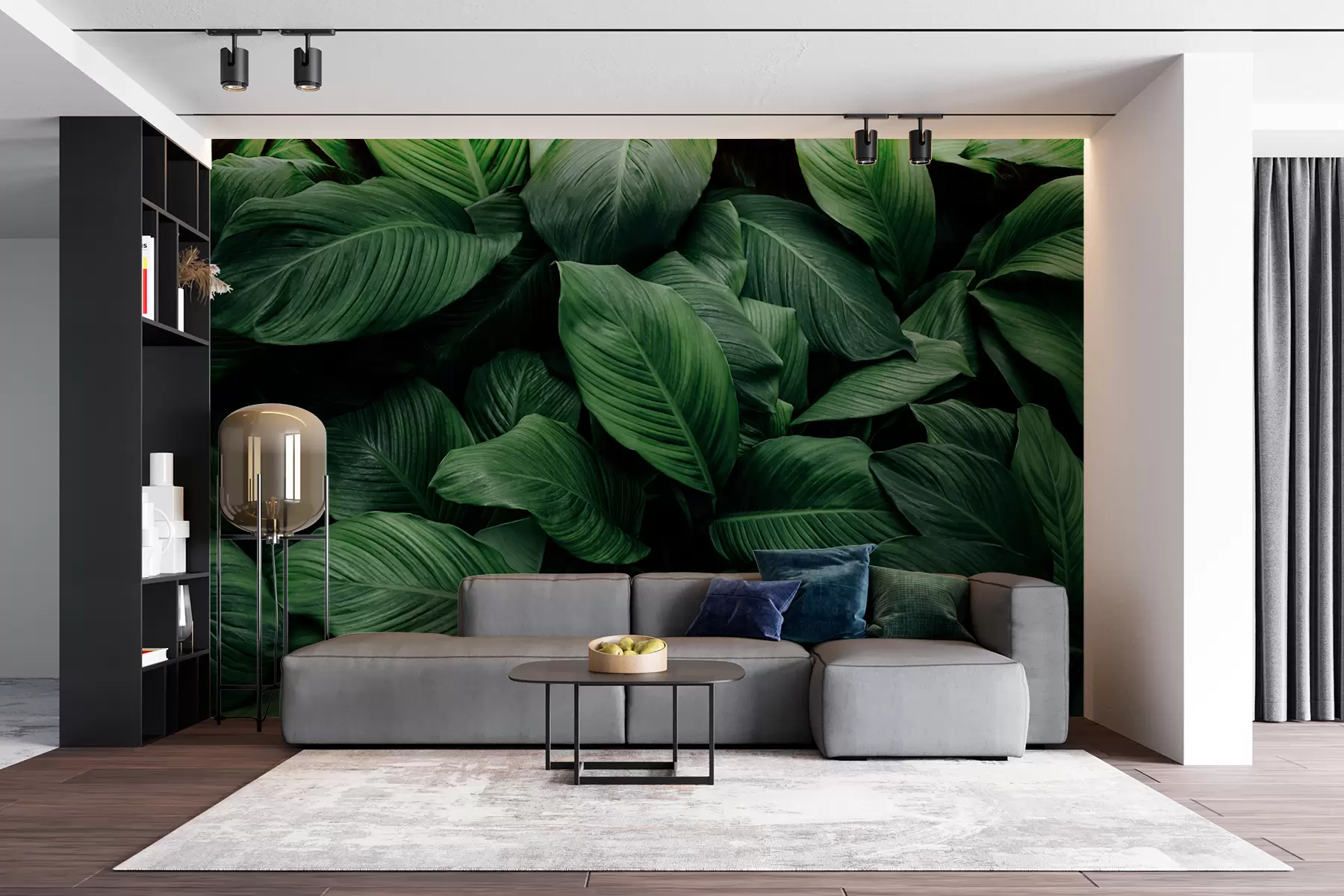 murales de pared Hojas tropicales abstractas u75827
