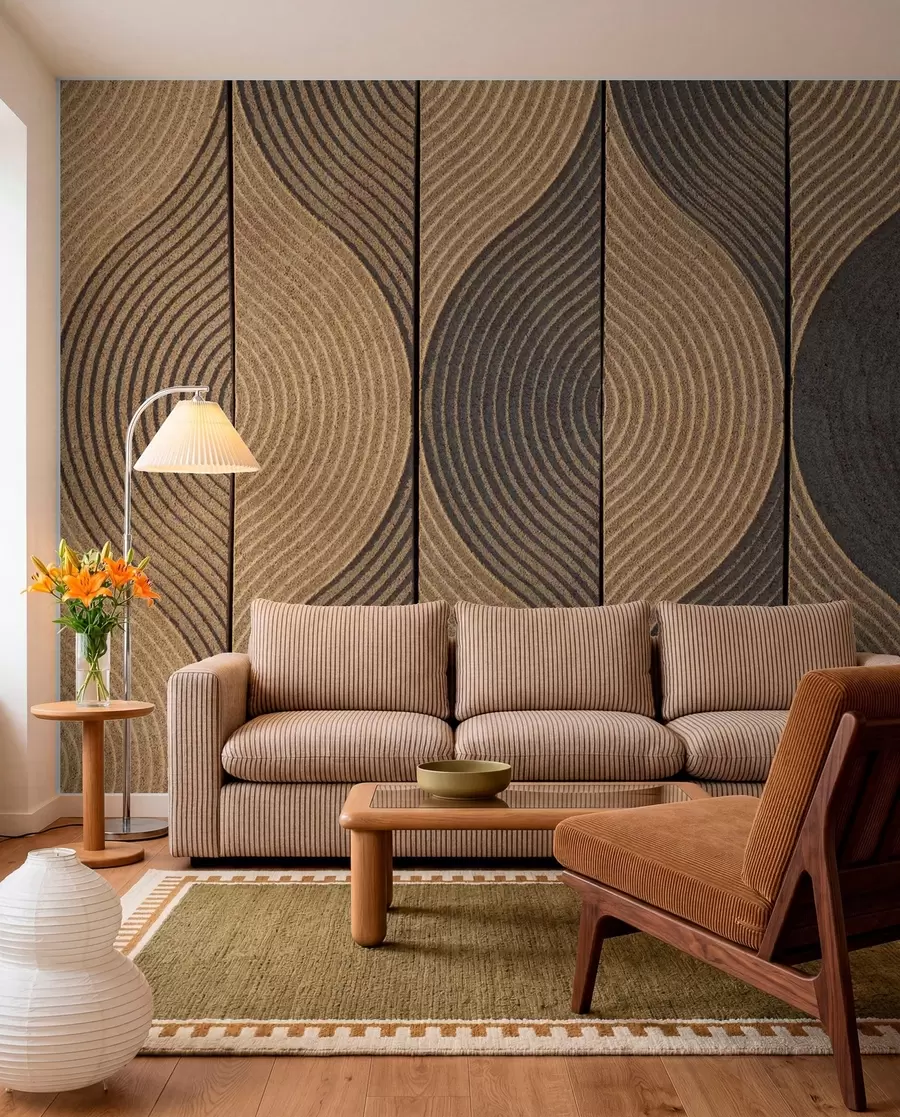 murales de pared Ondas al estilo oriental u75837