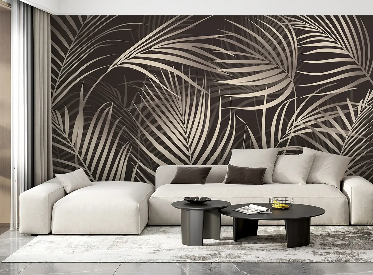 murales de pared hojas abstractas u96989