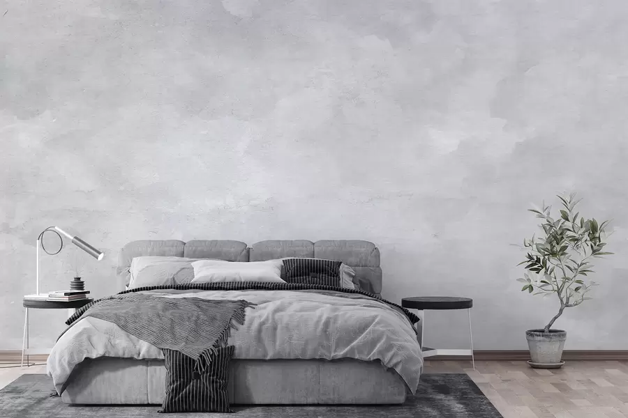 murales de pared Hormigón ahumado gris u97232