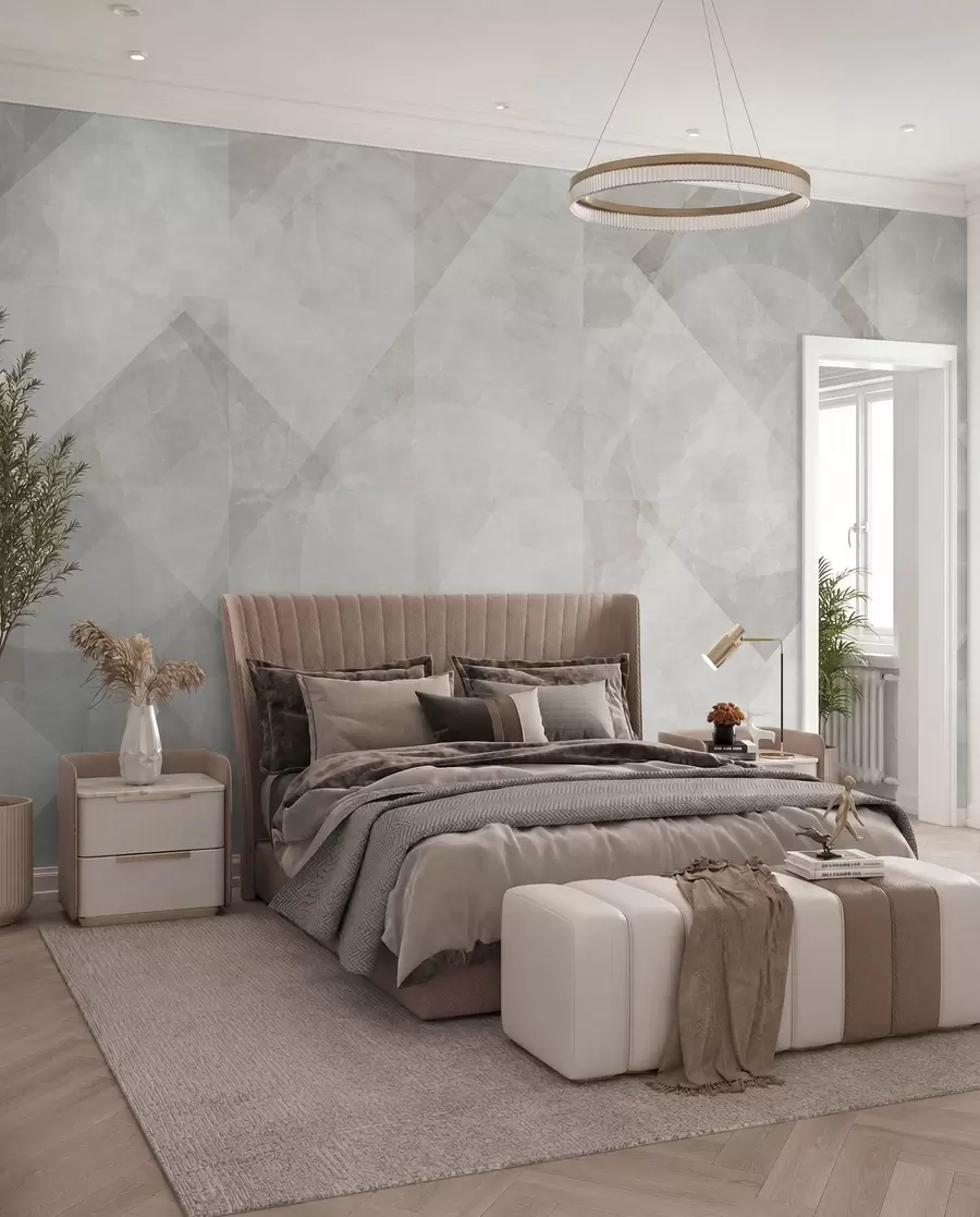 murales de pared Geometría de mármol u97269