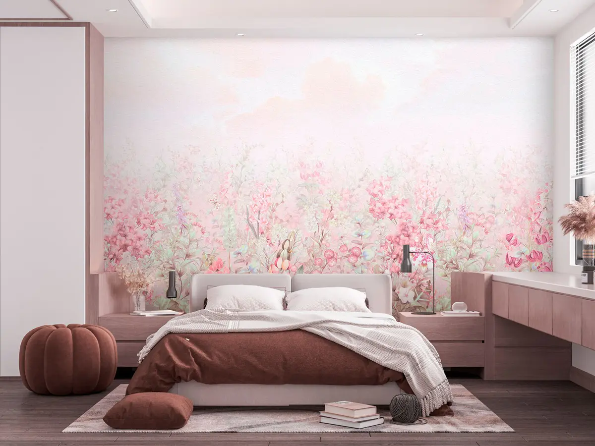 murales de pared flores en relieve 3d u97407
