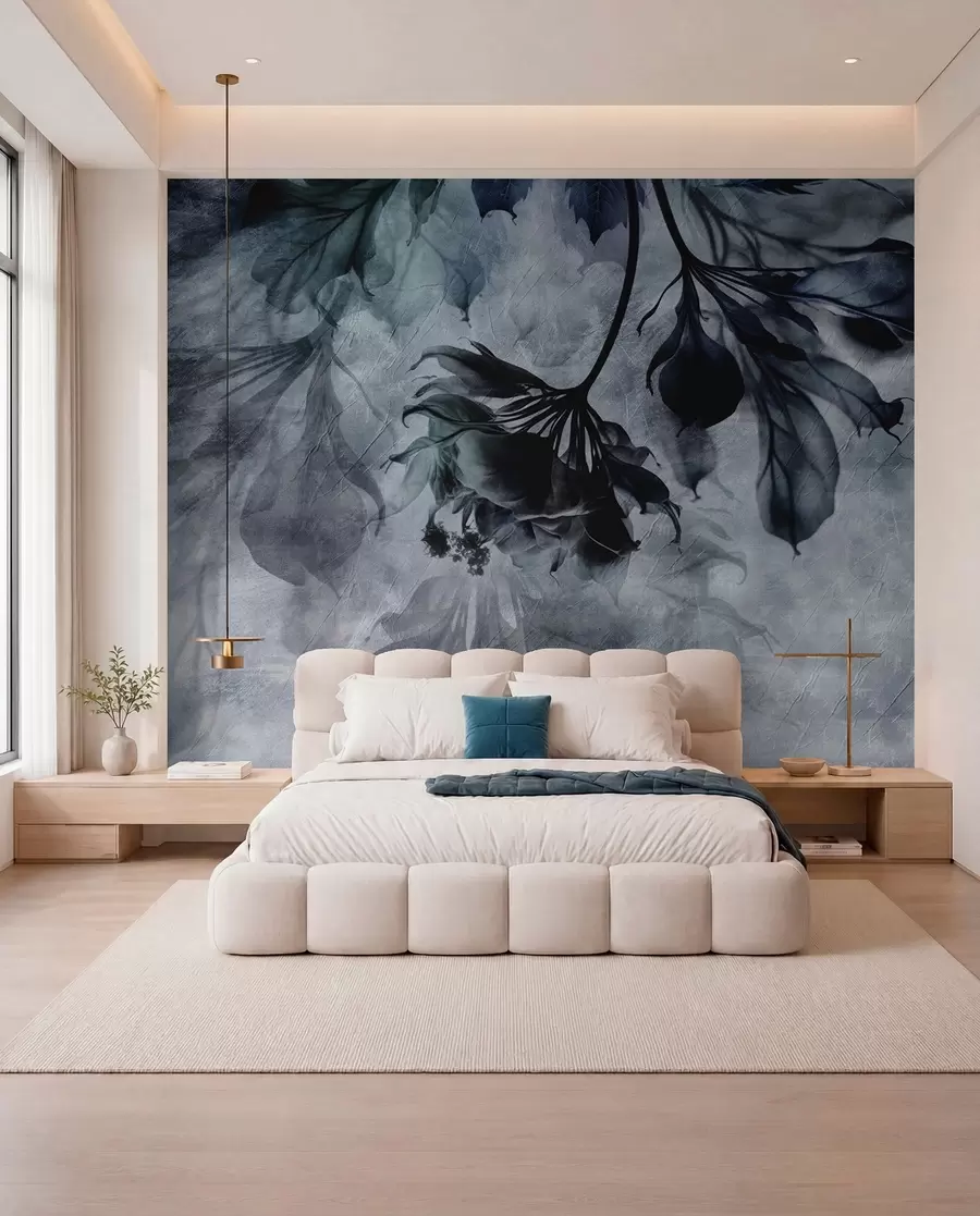 murales de pared Ramas en sombra azul u93927v1