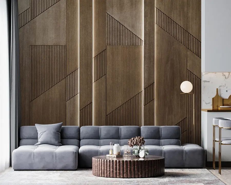 murales de pared Panel de madera u97555