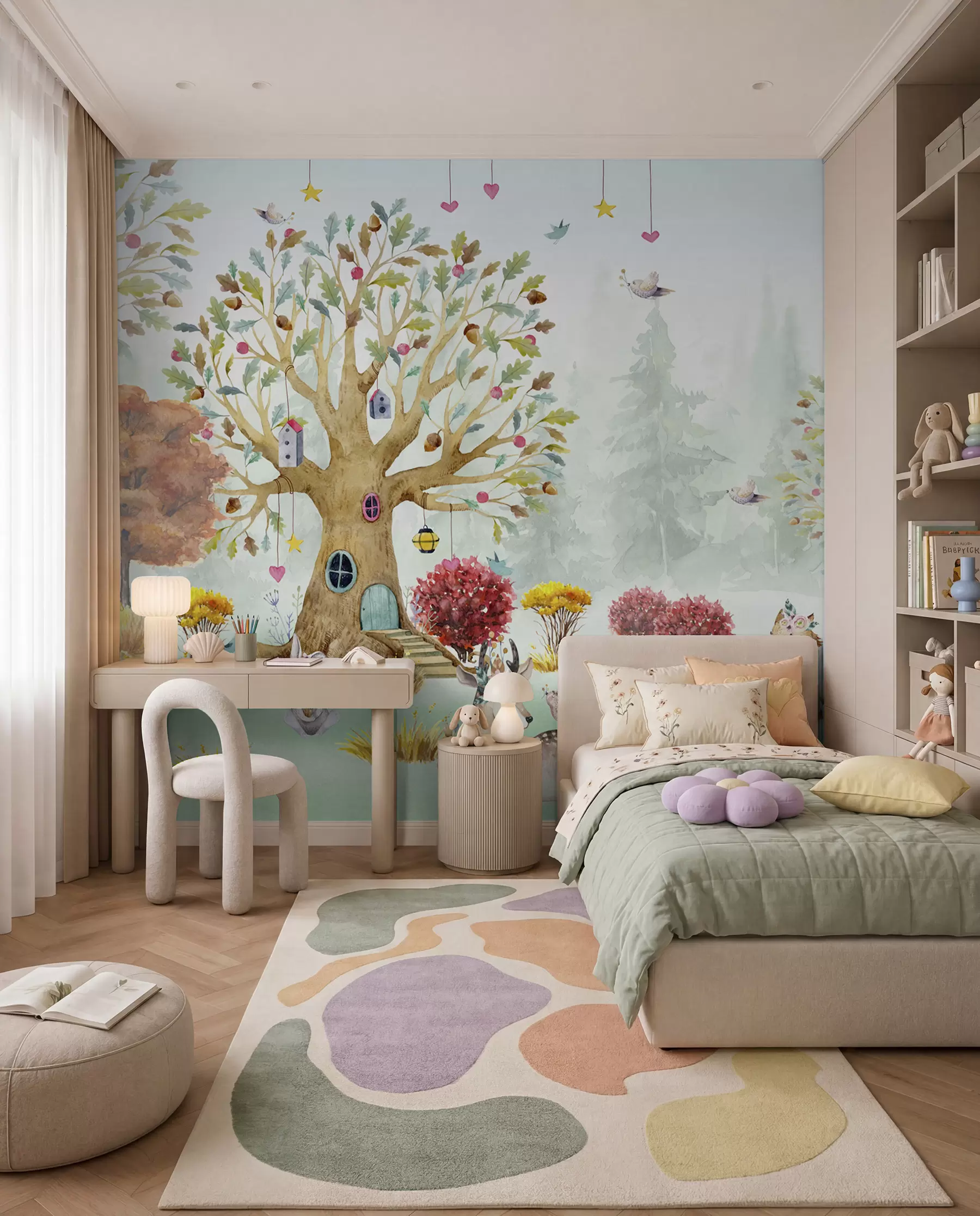 murales de pared Bosque con animales u98499