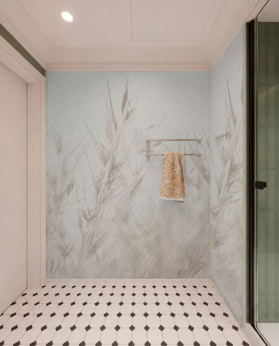 murales de pared Flores secas con textura de papel vintage u98438