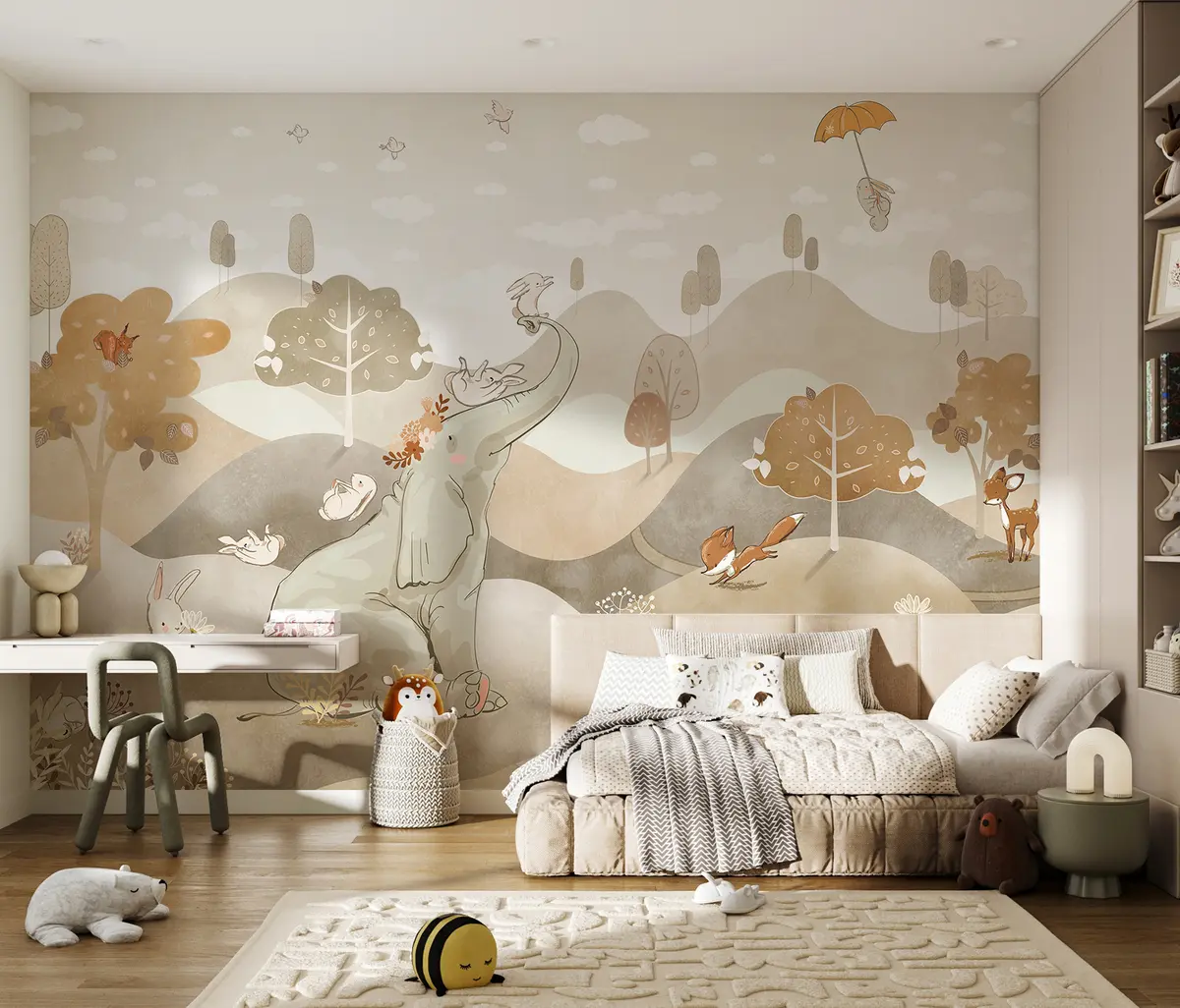 murales de pared Libro de cuentos del bosque u98695